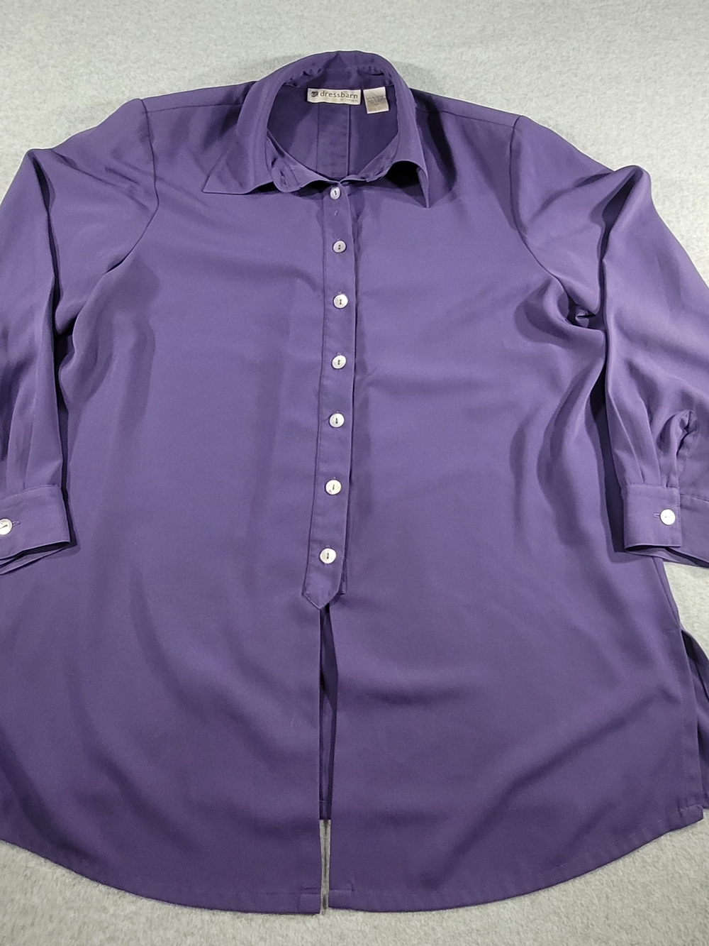 Dress Barn Purple Women's Button-Down Shirt